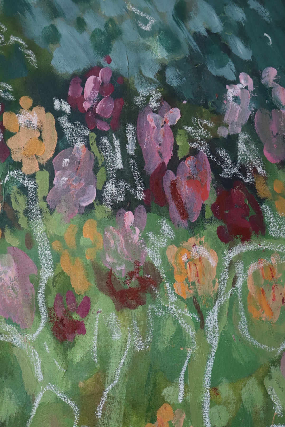 Lentedrift, painting, 70 x 100 cm