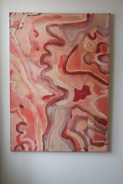 Binnenlicht, abstract painting, 140 x 100 cm