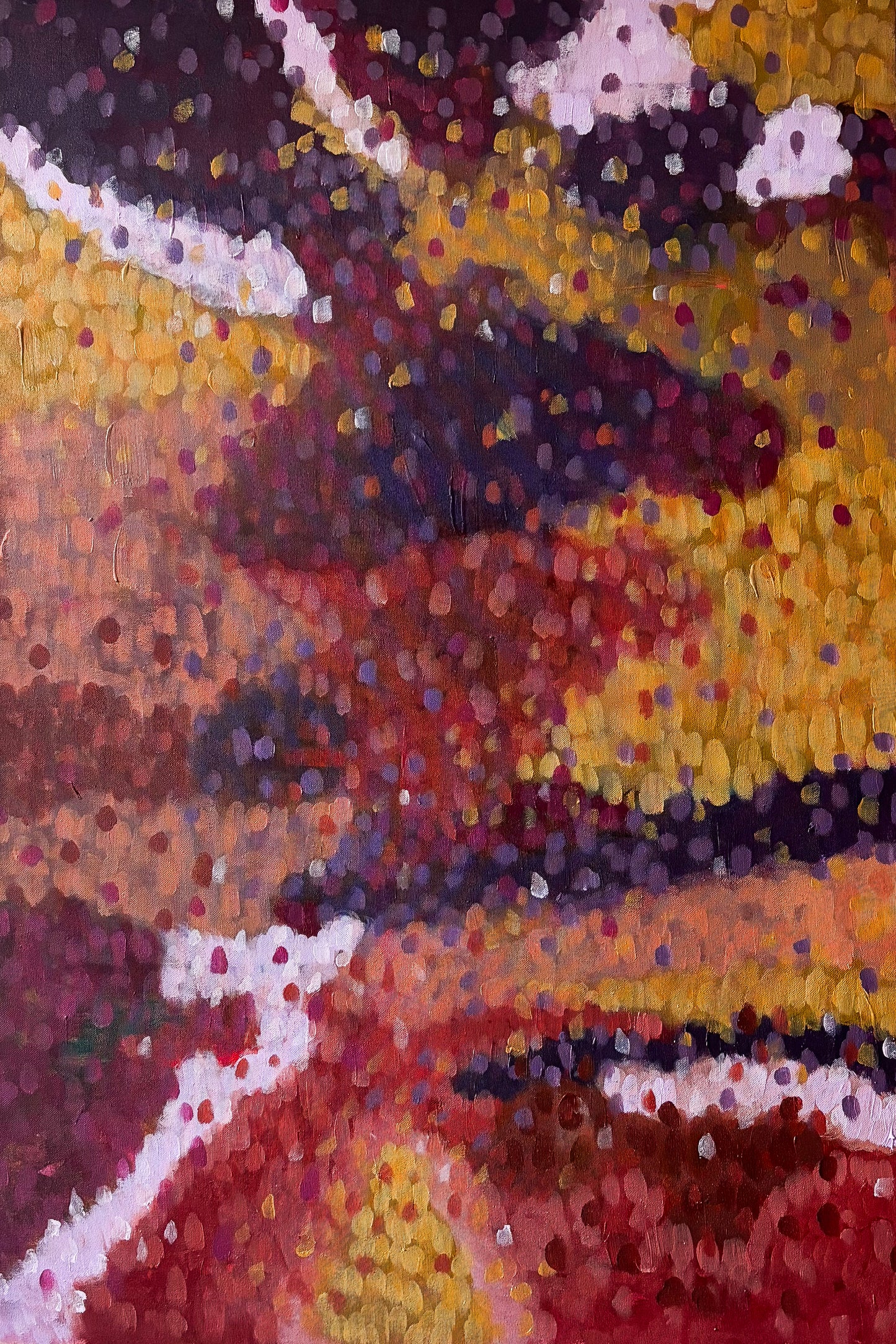 Ame No Oto, abstract painting, 60 x 90 cm