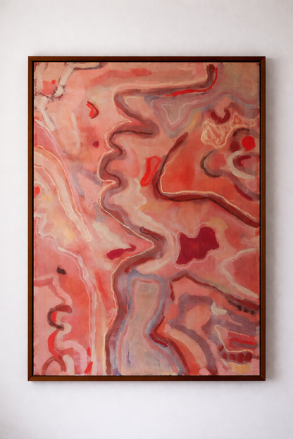 Binnenlicht, abstract painting, 140 x 100 cm