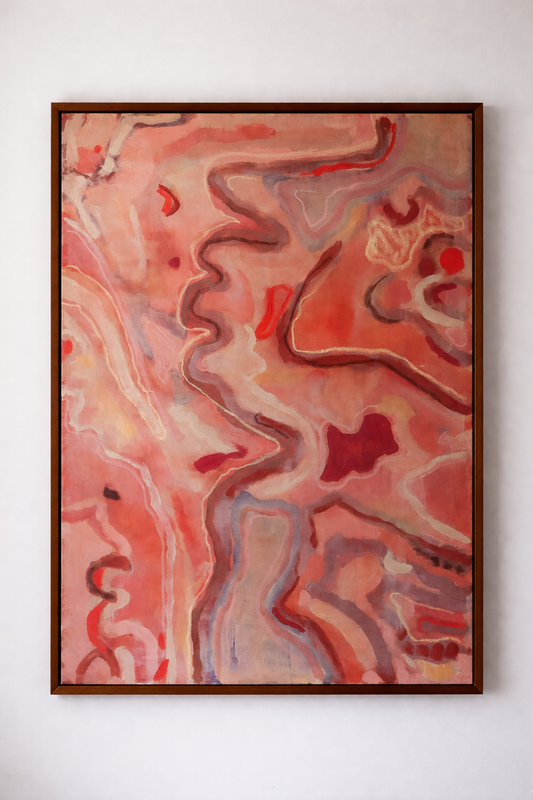 Binnenlicht, abstract painting, 140 x 100 cm