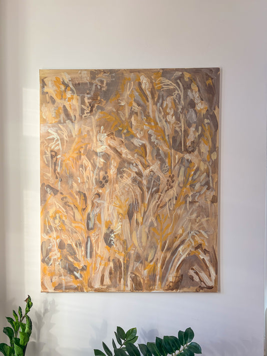 Luwte, abstract painting, 80 x 100 cm