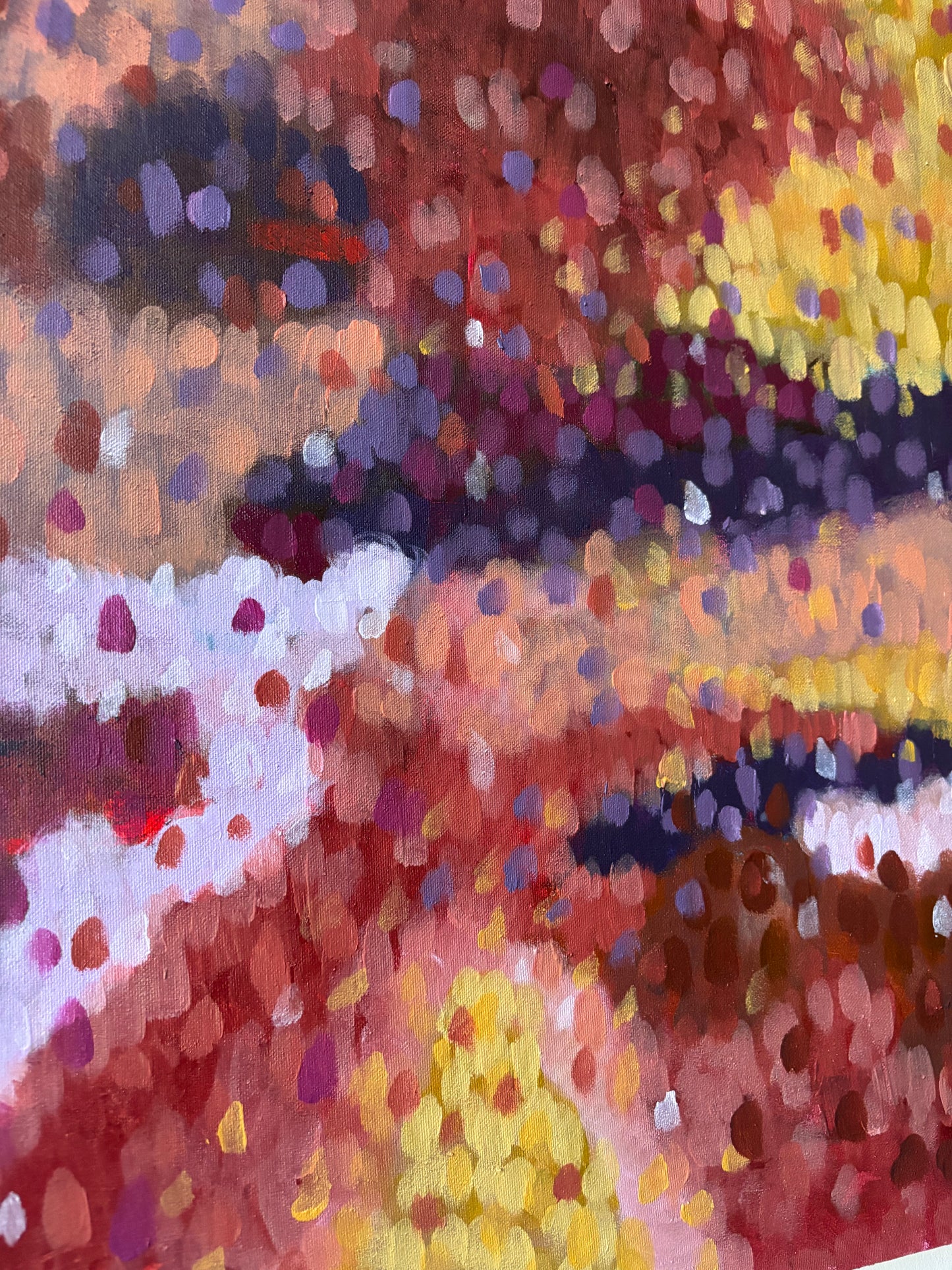 Ame No Oto, abstract painting, 60 x 90 cm