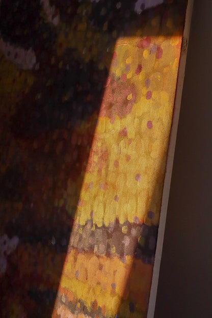 Ame No Oto, abstract painting, 60 x 90 cm