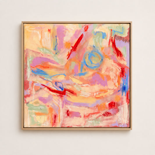 Breathing Space, painting, 90 x 90 cm