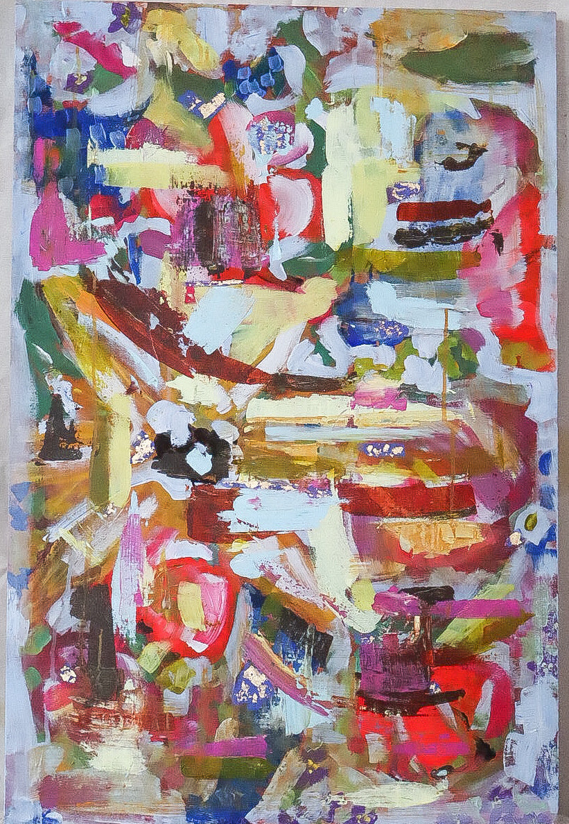 schilderij, acryl op doek, 90 x 60 cm, Der Süsse Laden