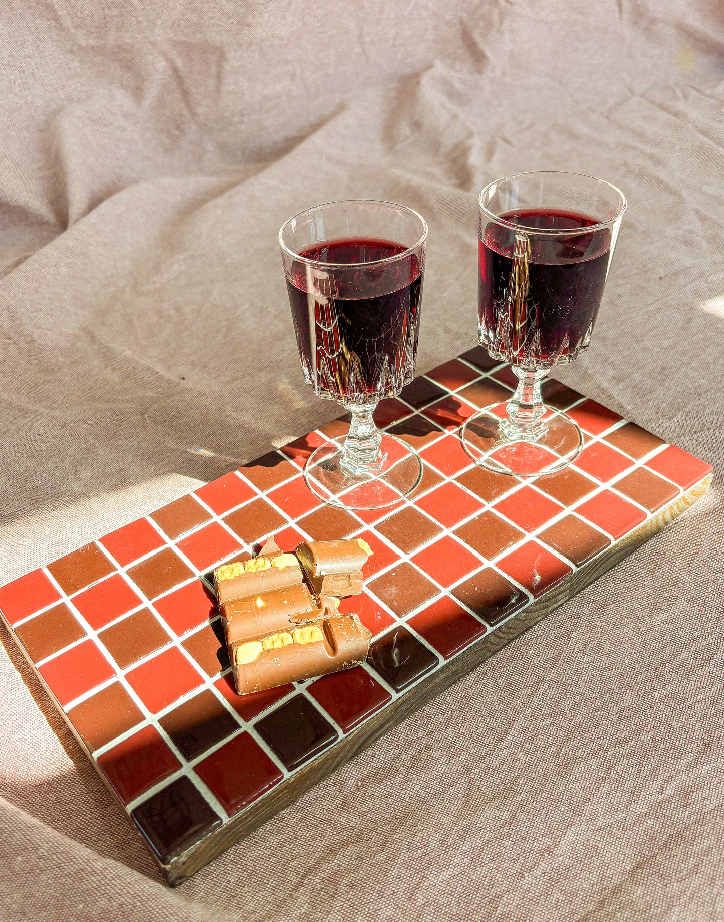Charcuterieboard, Bordeaux en rood