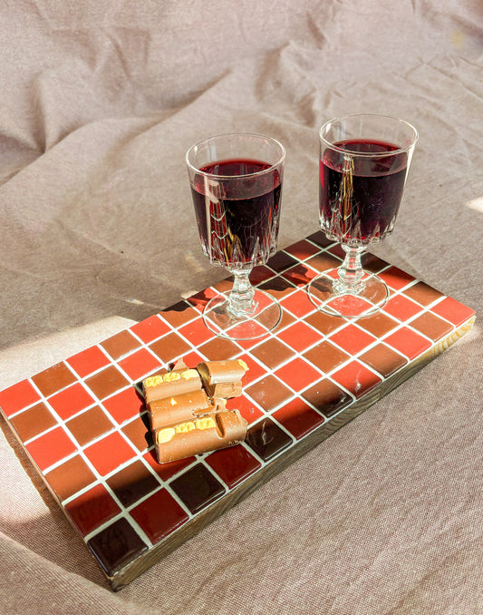 Charcuterieboard, Bordeaux en rood